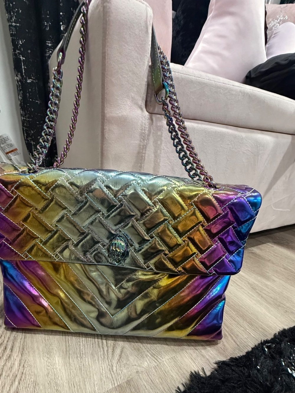 New without tags - Kurt Geiger metallic multicolor shoulder bag - Picture 12 of 12
